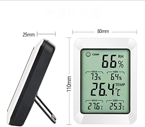 LUKEO Цифров Термометър, Влагомер Стаен Сензор за Температура В стаята от Влага Влагомер