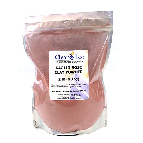 Козметична пудра на прах от розова глина ClearLee Kaolin Rose - Натурална пудра на прах - чудесно за детоксикация на кожата, подмладяване и още много Други - Зарастване на увредената кожа - Глинена маска за лице