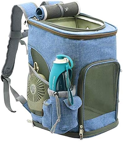 SCDCWW Преносим Дишаща раница за пътуване с домашни любимци, дизайн космическа капсула от пеноматериала и Водоустойчива чанта-раница за малки Кученца (Цвят: C)