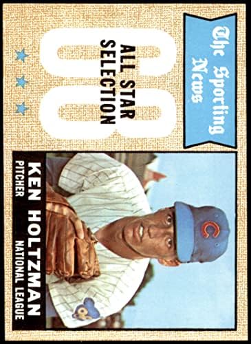 1968 Topps 380 All-Star Кен Хольцман Чикаго Къбс (бейзболна картичка) NM / MT + Къбс