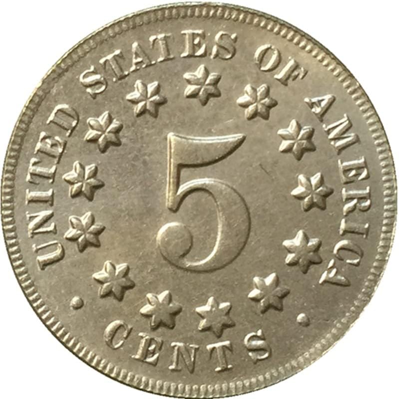 20.5MM1876 Американската Никелова Монета, Монета Никелевого производство на Антични Ръчна Чуждестранна Възпоменателна Монета