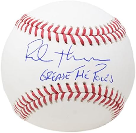 Роб Томпсън подписа договор с Philadelphia Phillies MLB Бейзбол Мазнините The Poles JSA - Бейзболни топки с автографи