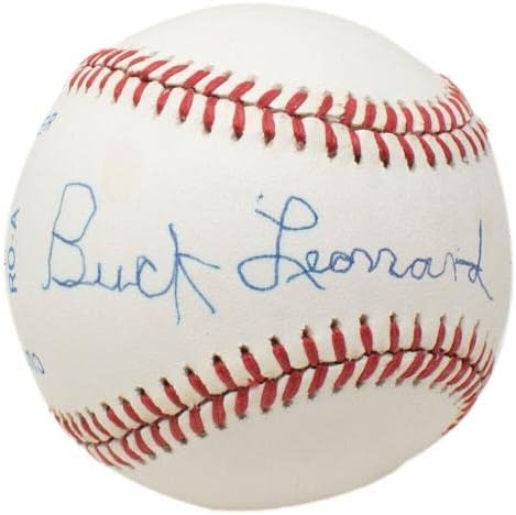Резервоар Леонард е подписал Официален Документ на Американската лийг бейзбол с Кейсом JSA LL48912 - Бейзболни Топки с Автографи