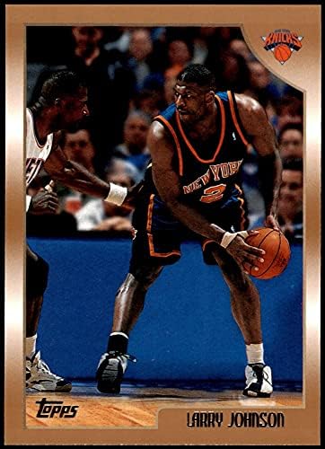 1998 Topps 187 Лари Джонсън Ню Йорк Никс (Баскетболно карта) в Ню Йорк/Mount Никс