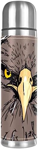 Модни Термос с вакуумна изолация Eagle Лице от Неръждаема Стомана 16 унции, Множество Запечатани Бутилка за вода, без BPA с покритие, запазва топлината или студа