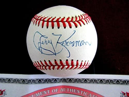 Джери Косман 69 Ws Метс Автографированный Limit издаване на Бейзболни Топки Oml Fleer Steiner - Бейзболни Топки С Автографи