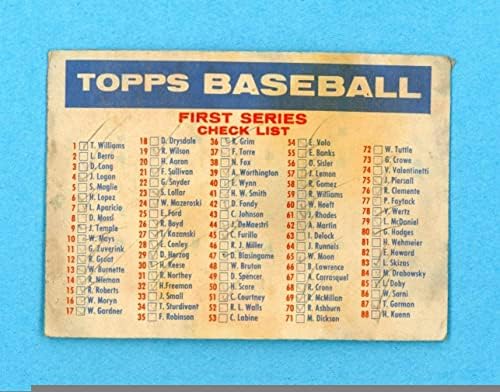 1957 Topps Check List Бейзболна картичка 1/2 серия Big Blony Variation Бейзболни картички С ниско качество на Бейзболни картички