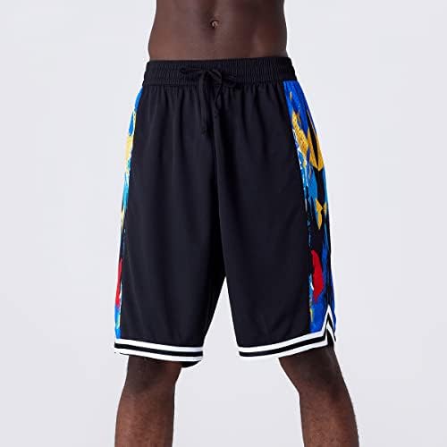 AOPAOSP Активни Спортни къси Панталони за мъже за Бягане, Баскетболни Шорти за Мъже с Джобове с цип