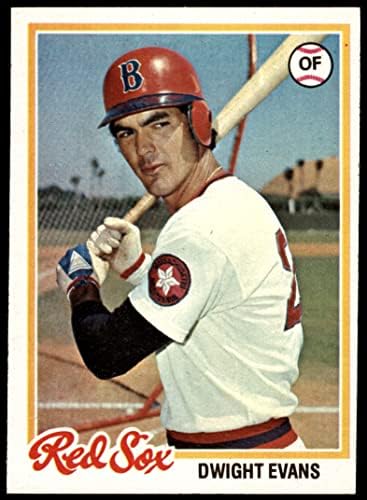 1978 Топпс # 695 Дуайт Еванс Бостън Ред Сокс (Бейзболна картичка) EX/MT Red Sox