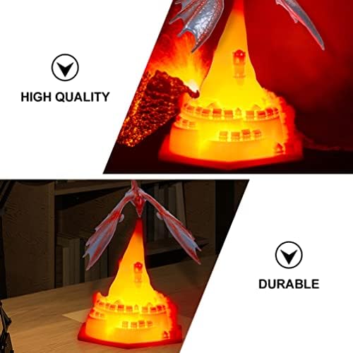 3D лека нощ Нощна Лампа: 3D Печатни Огнен Дракон Детска Лампа Детски Сън Придружава Светлина Декор на Работния Плот Подарък за Момчета Момичета