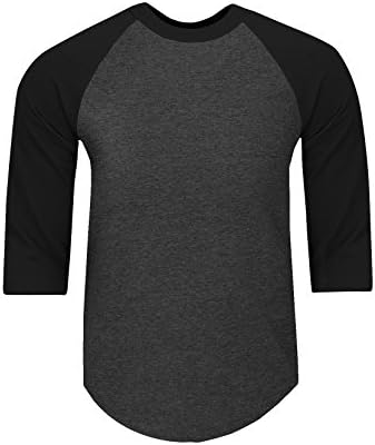 Мъжка бейзболна риза Raglan Fitscloth – Класически и Ежедневни Памучен Риза с 3/4 ръкав, Спортна Тениска от Джърси за активна Почивка, S-5Xl