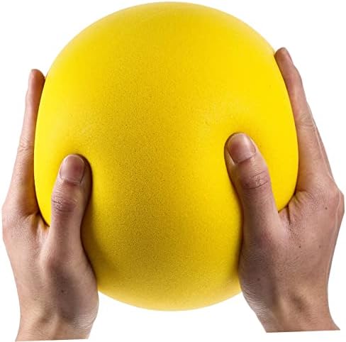 INOOMP Тиха Ракета се Страхува топката Squiz Играчки Детски Баскетбол Детски Образователни Играчки Вечерни Аксесоари Скачащи Топки за деца Плажни Топки в Голям Размер, Надуваеми Топки Жълто Тъпо топката Пу