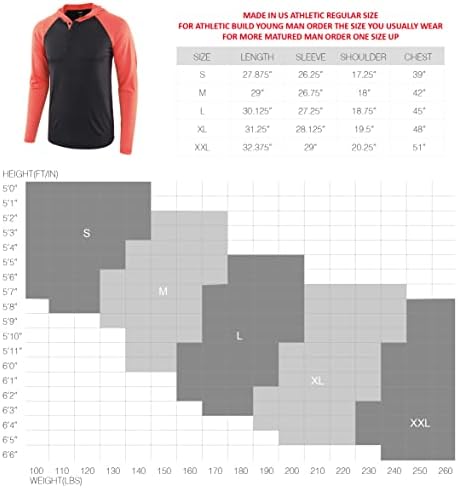 KNQR Мъжки Спортни ризи Performance с дълъг ръкав, бързо съхнещи, Без Етикети, Спортни, С Качулка, За Активно Бягане