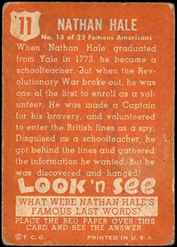 1952 Topps # 11 ПАНАИР Натана Хейла (Игра на карти)