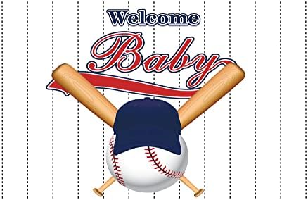 Allenjoy Бейзбол Фон За Душата На Детето Щастие Тестото Добре Дошли На Рождения Ден На Момчето Спортни Украса За Партита На Новороденото Всички Звезди Овесени Ядки Банер Снимки Произход
