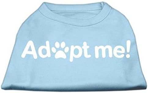 Тениска с Трафаретным принтом Mirage Pet Products Adopt Me, Малка, Черна