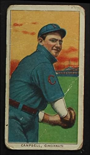 1909 T206 Били Кембъл Синсинати Редс (Бейзболна картичка) СПРАВЕДЛИВИ Червени