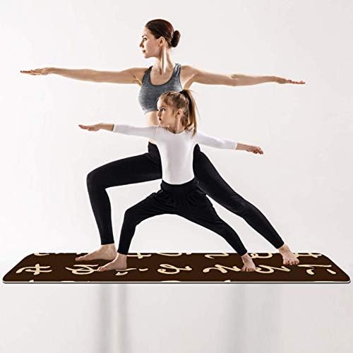 Японски килимче за йога Премиум-клас от символи на Хирагана, Екологично Чист Гумена подложка за здраве и фитнес, Нескользящий мат за всички видове упражнения, йога