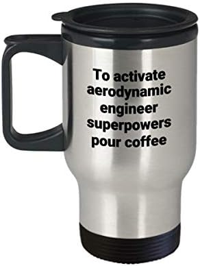 Чаша За Пътуване Инженер-Аеродинамика - Забавен Саркастични Подарък От Термоизолированной Кафе Чаши От Неръждаема Стомана