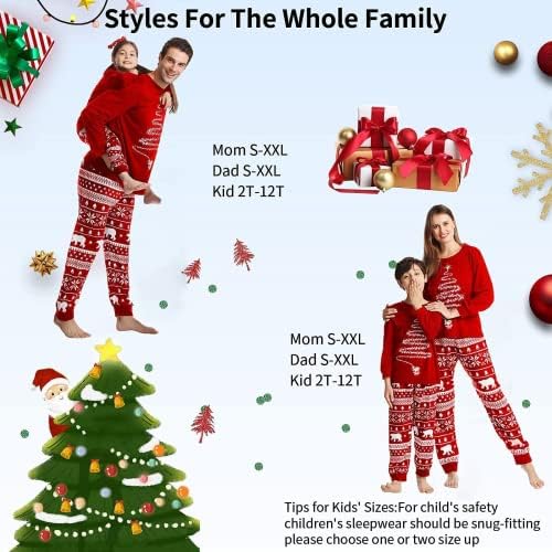 Oriental eLife/ едни и Същи Коледни Пижами За Семейството, Коледни Комплекти Пижам с Елф, Коледни Празнични Семейни Пижами За Жени И Мъже