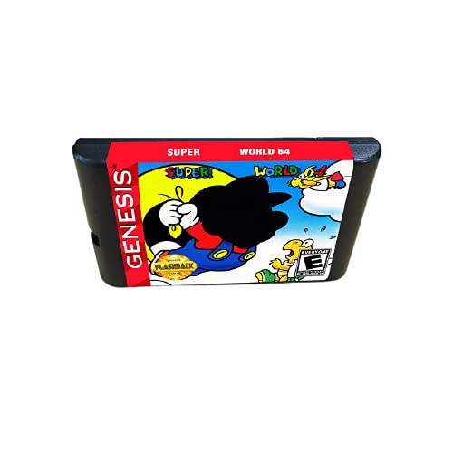 Игри касета Aditi Super Marioed World 64 - 16 битов MD конзола За MegaDrive Genesis (японски корпус)