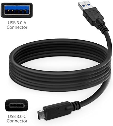 Кабел BoxWave, който е съвместим с Bose Sleepbuds II (кабел от BoxWave) - DirectSync - Кабел за зареждане и синхронизация с USB 3.0 A USB Type 3.1 на C, C USB за Bose Sleepbuds II - 6 метра - Черен