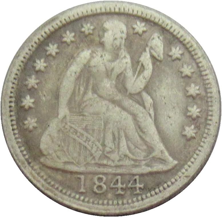 Американски Флаг 10 Цента 1844 Г., сребърно покритие Копие на Възпоменателни монети