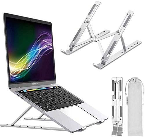 Поставяне и монтиране на BoxWave, съвместима с Acer Aspire 7 (A715-51G) - Компактна поставка за лаптоп с бързото превключване, Мобилна поставка с множество ъгли за Acer Aspire 7 (A715-51G) - Сребрист металик
