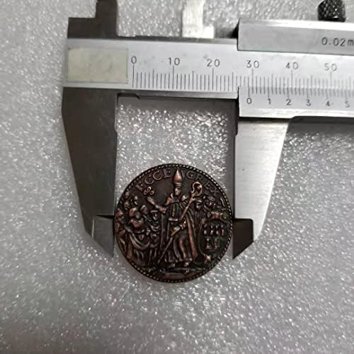 Старинна Ирландска бронзова монета ръчно изработени 1485