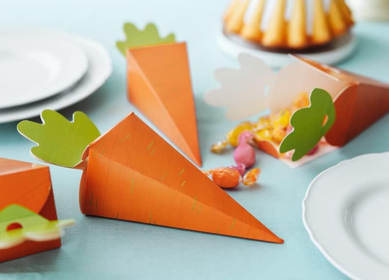 6 Кутии за Предложения под формата на Моркови, Подаръчни Кутии За Великден партита, Кутии за Сладки Рожден Ден на Заека Питър, Кутии За Лов На Великденски яйца, Великденски Сувенири
