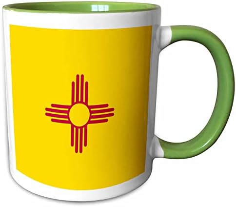 3дрозный флаг Ню Мексико - САЩ Съединените Американски щата на Америка САЩ - червено слънце. - Чаши (mug_158391_5)