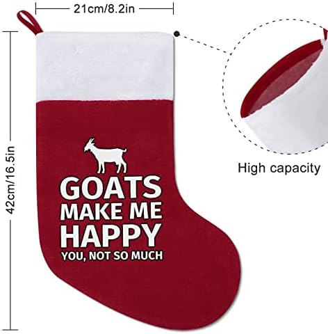Кози Ме Правят Щастлив Коледни Чорапи, Коледни Чорапи Торбичка Къща Семеен Коледен Декор