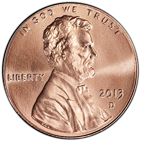 2013 D BU Lincoln Shield Cent Choice Не Обращающийся монетен двор на САЩ