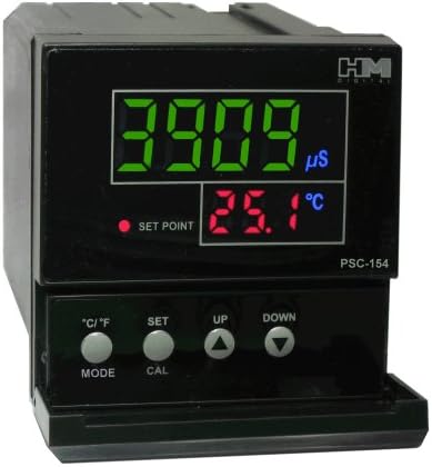 Цифров контролер HM КПС-154 TDS/ЕО с изход 4-20 ma, диапазон на измерване 0-9999 МКС, резолюция 0,1 МКС / ppm, точността на четене +/-2%