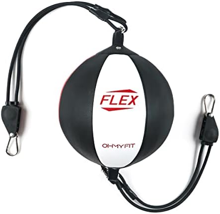 Светът бокс круша OHMY Flex FIT с двоен край Лесно да се регулира напрежението и височина на кабели с помощта на специална регулируема система Flex. Упражнения в салона за Мъже и Жени