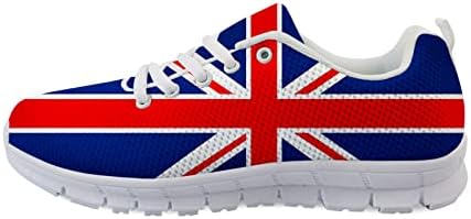 owaheson Флаг на Великобритания Мъжки Бягаща Лека Дишаща Ежедневни Спортни обувки, Модни Маратонки Обувки