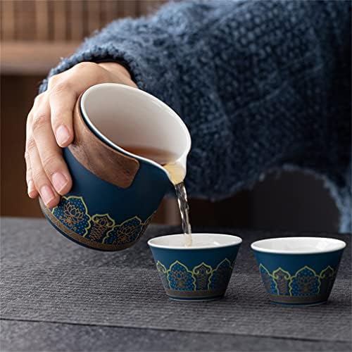 CXDTBH Чай Кунг-фу Керамичен За Варене на Чай Преносим Пътен Чай Чайник