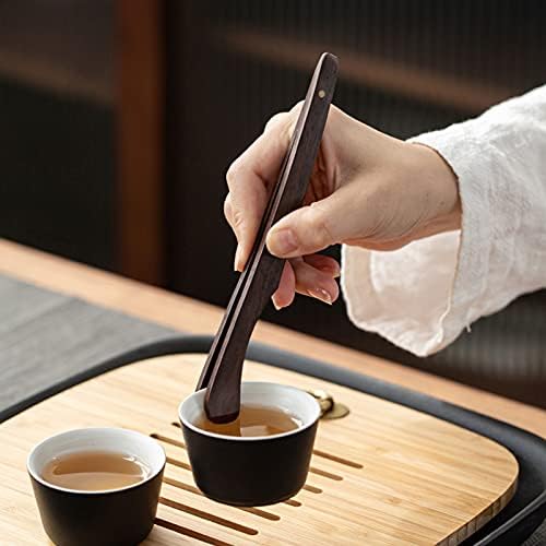 Елегантен мат чаени чаши в японски стил, набор от консумативи за чайна церемония, включва 1 база, 6 бр. подложка за чаени чаши, 1 клещи, 1 четка за рисуване, 1 чаена игла, 1 стяга и 1 лъжица (тъмна)