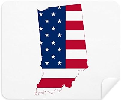 Карта на САЩ Звезда Ленти Флаг Форма Плат За Почистване на Екрана за Пречистване на 2 елемента Замшевой Тъкан